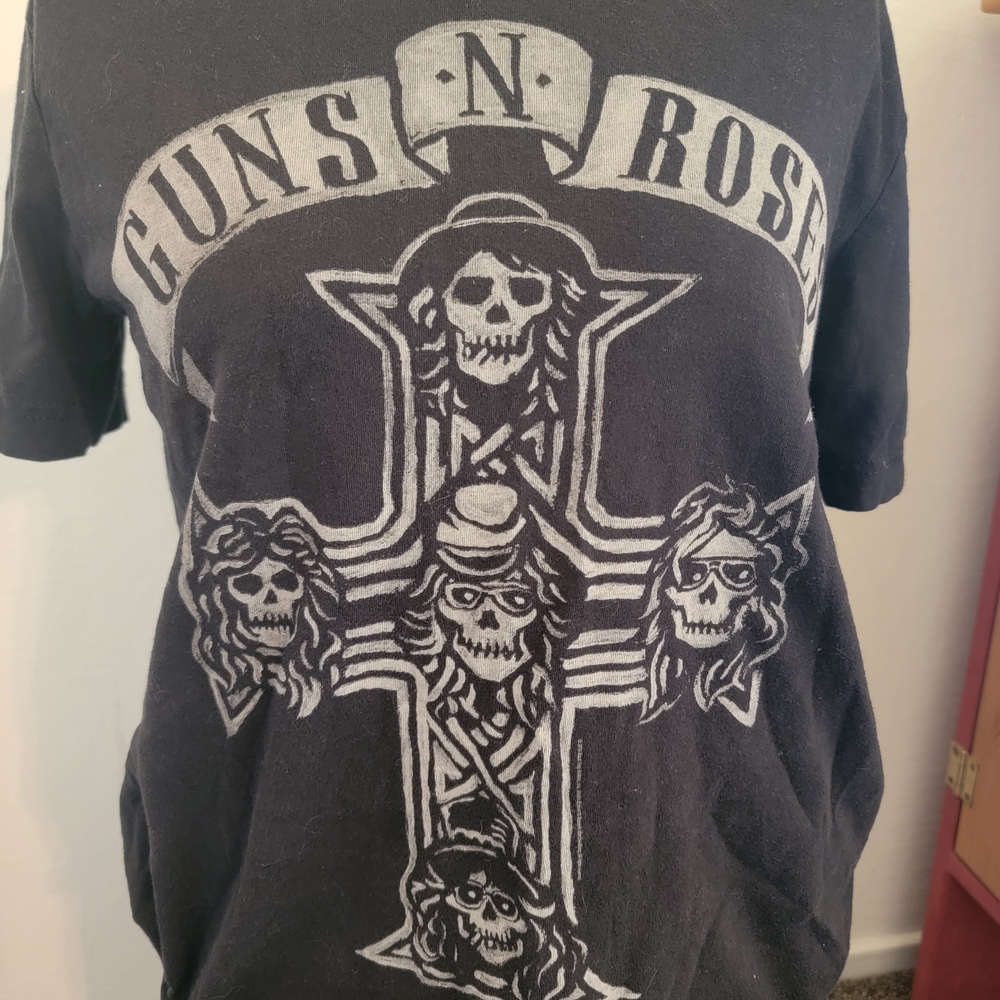 Guns N' Roses Distressed Black Graphic T-Shirt